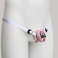 Sissy Three Straps Support Belt For Chastity Cage (Black and White)