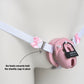 Sissy Three Straps Support Belt For Chastity Cage (Pink and White)