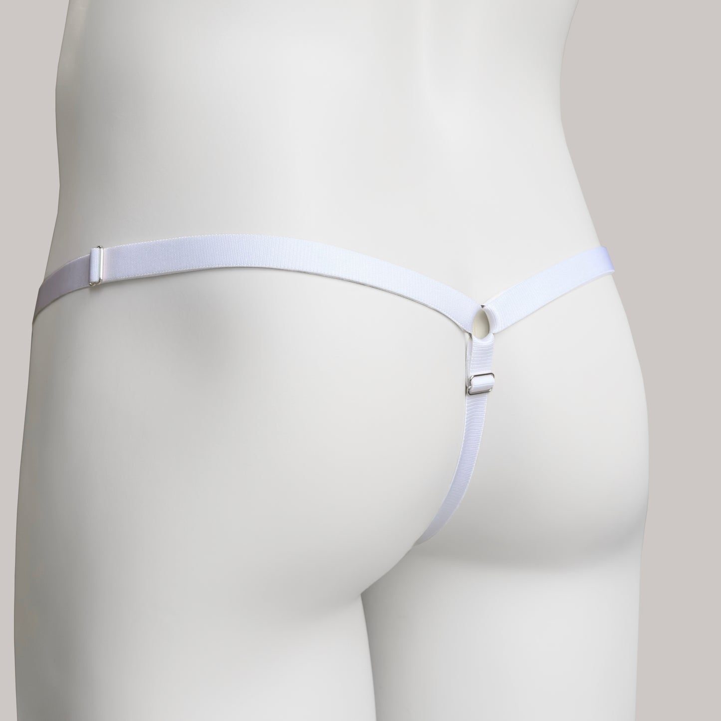 Sissy Three Straps Support Belt For Chastity Cage (Pink and White)