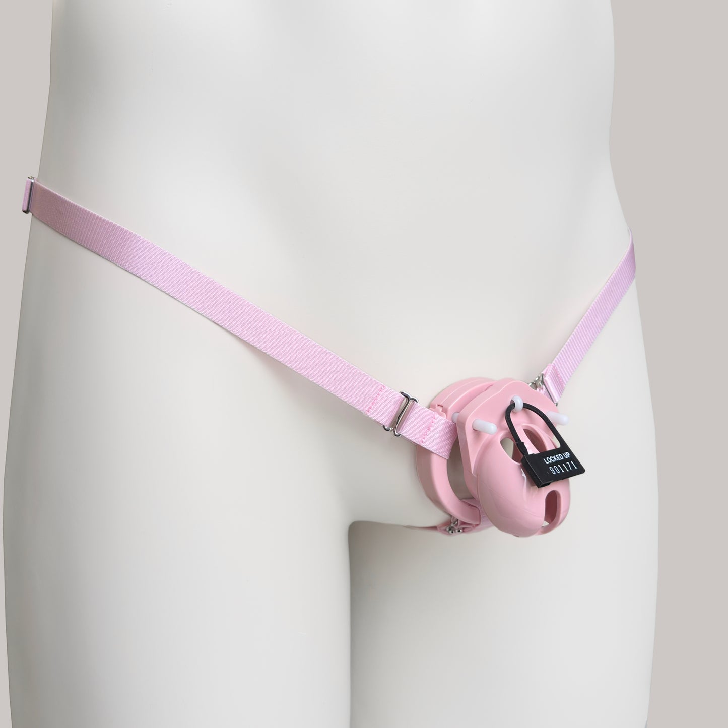Three Straps Support Belt For Chastity Cage (Pink)