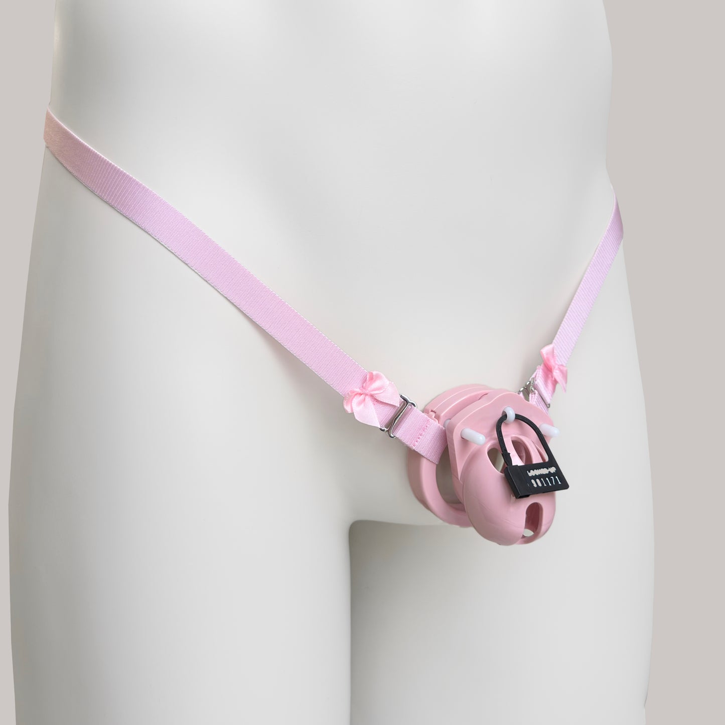Sissy Two Straps Support Belt For Chastity Cage (Pink)