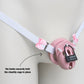 Sissy Two Straps Support Belt For Chastity Cage (Pink and White)