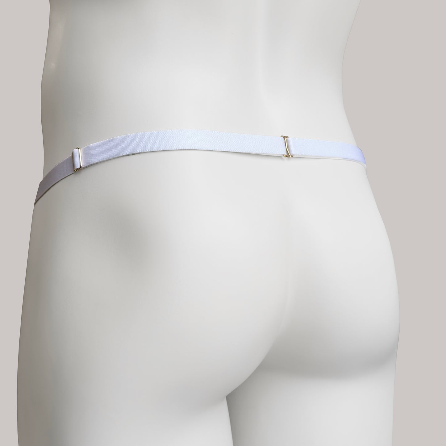 Sissy Two Straps Support Belt For Chastity Cage (Black and White)