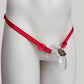 Sissy Two Straps Support Belt For Chastity Cage (Red)