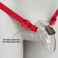 Sissy Two Straps Support Belt For Chastity Cage (Red)