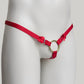 Sissy Three Straps Support Belt For Chastity Cage (Red)