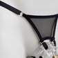 Mesh Support Thong For  Chastity Cage (Black)