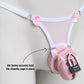 Mesh Support Thong For Chastity Cage (French Maid Pink)