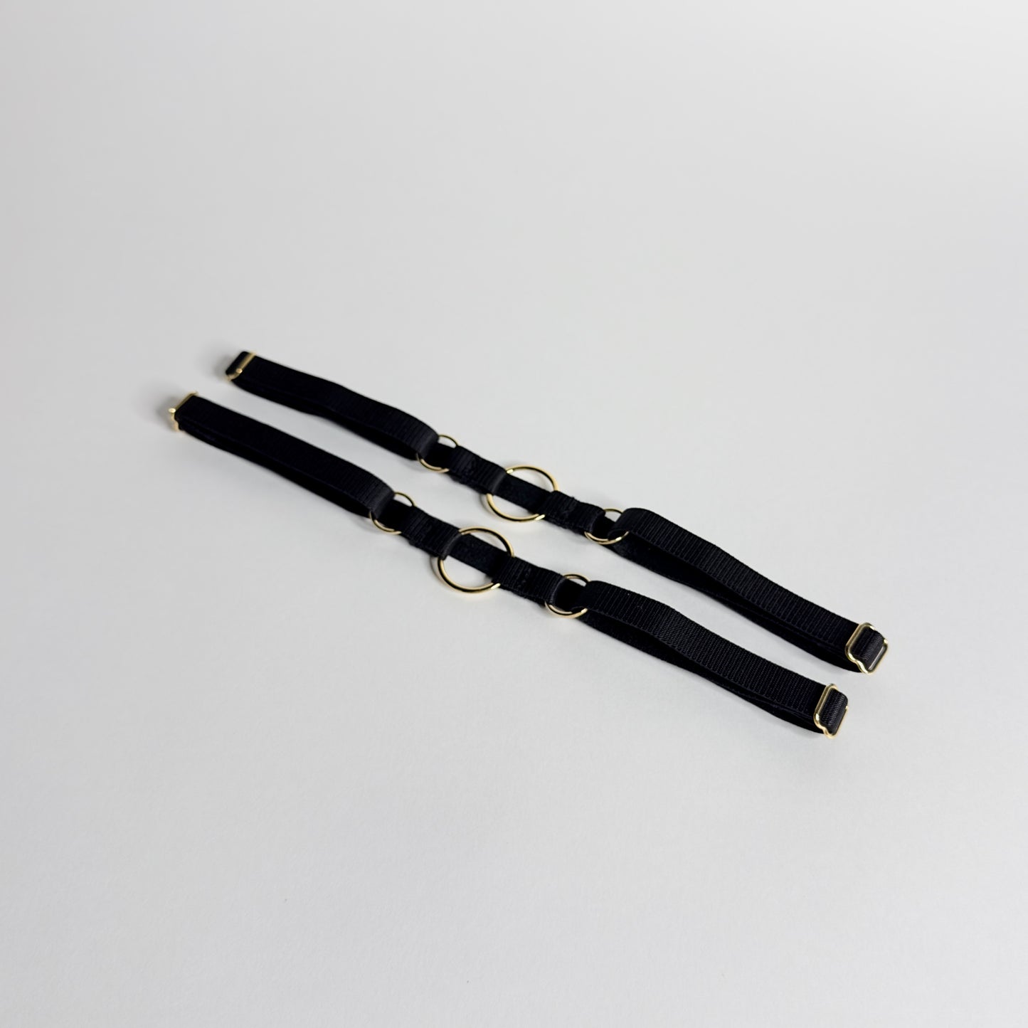 Three Ring Garters "Calliope" Black