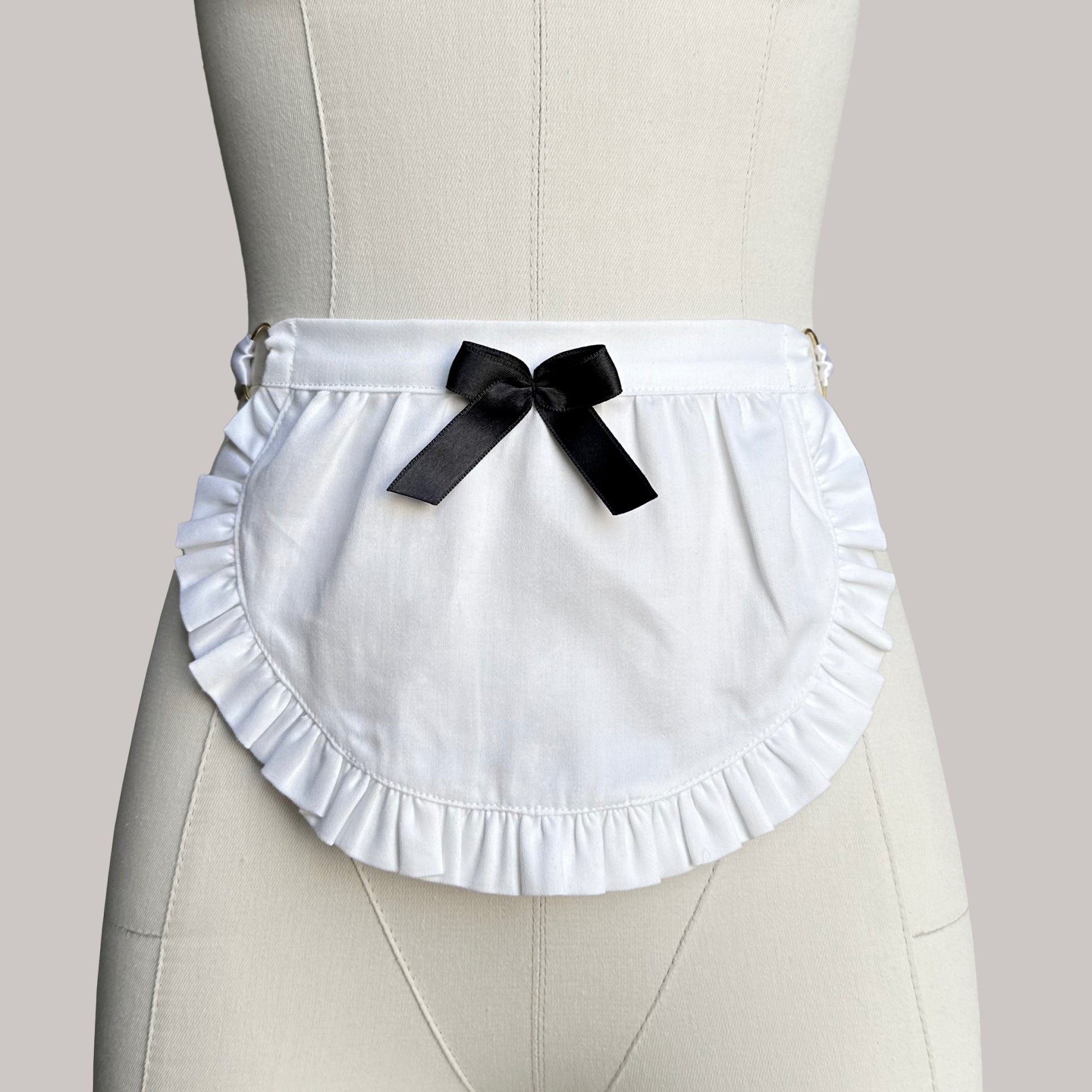 Housemaid Apron Midi With Ribbons