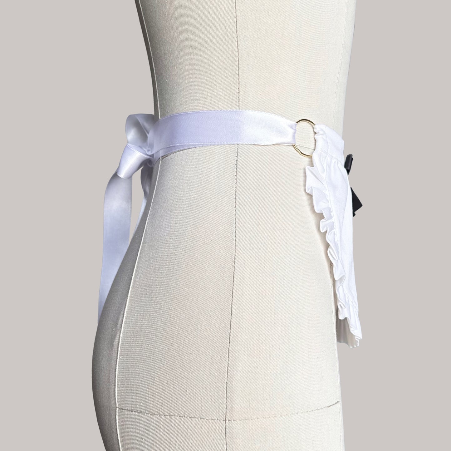 Housemaid Apron Midi With Ribbons