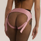 Saddle Velcro Mid Rise Strap On Harness (Light Pink)
