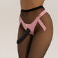 CANDYMISHKA High Waisted Strap on Harness Thong Pink