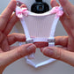 Mesh Support Thong For Chastity Cage (French Maid Pink)