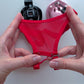 Mesh Support Slip Briefs For Chastity Cage (Red)